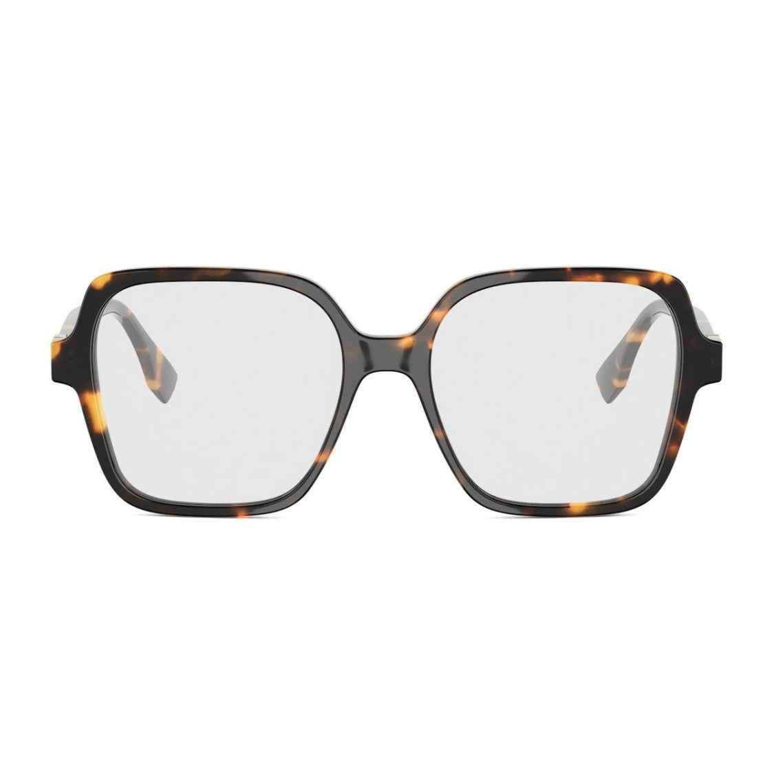 Fendi Havana Forever Fendi Acetate Square Sunglasses