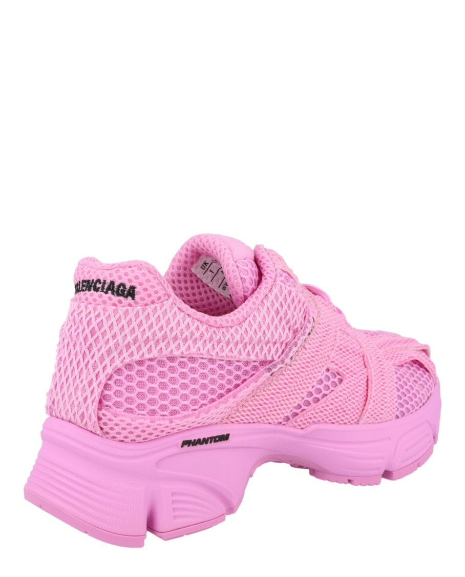 Balenciaga Frayed Mesh Low-Top Sneakers With Elevated Platform
