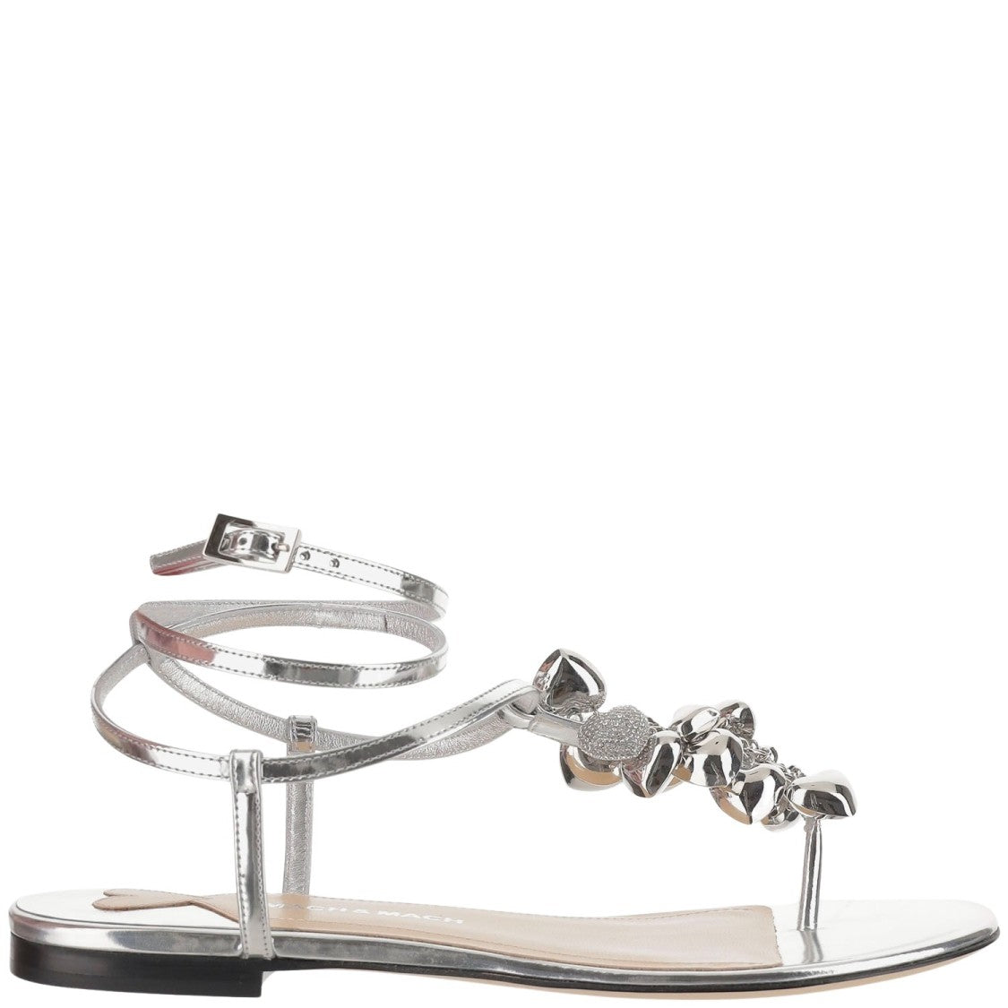 Mach & Mach Sandal With Metallic Decoration