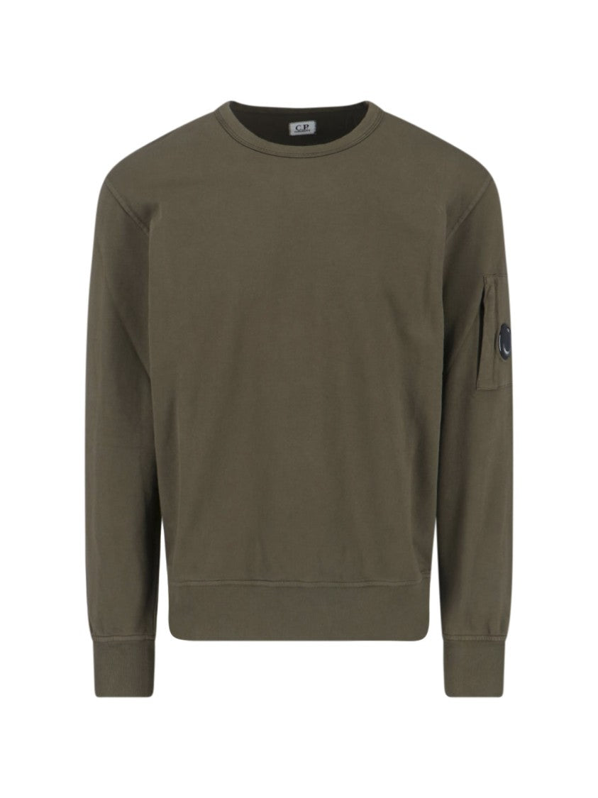 C.P. Company Classic Knit Sweater In Rich Green Tone