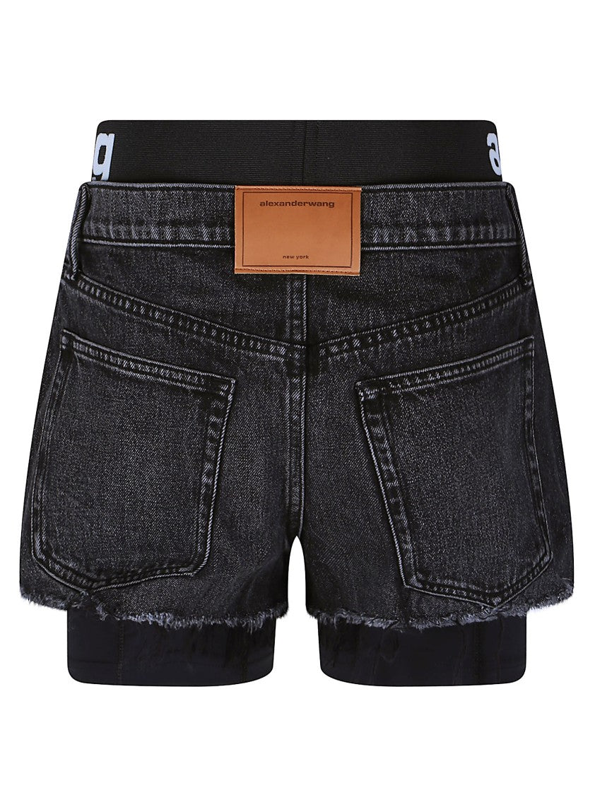 Alexander Wang Pre Styled Layered Black Shorts