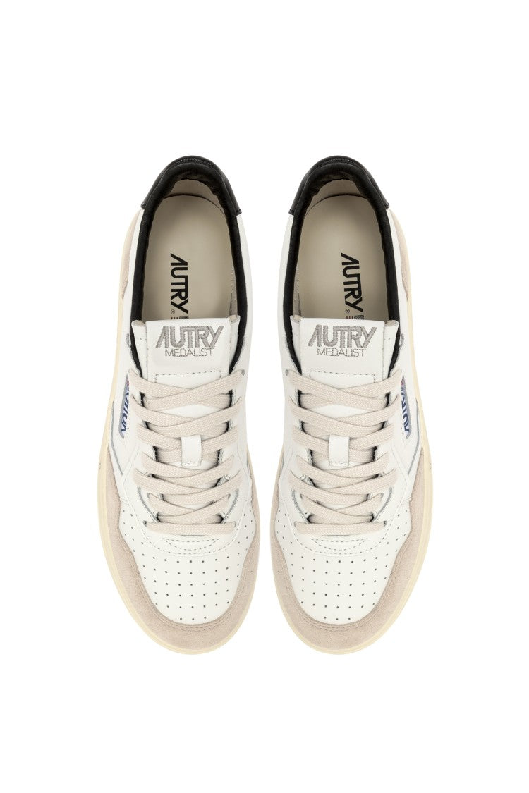 Autry Medalist Leather Suede Sneakers
