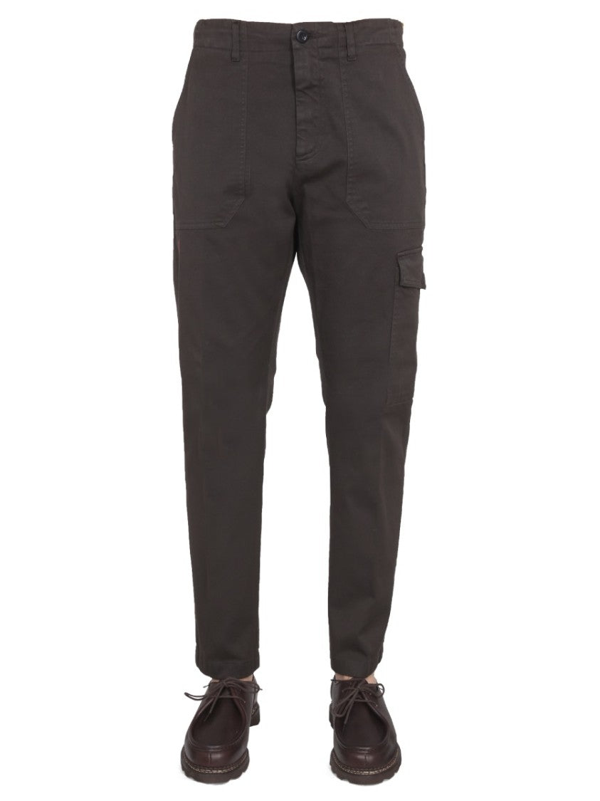 Department 5 Straight-Leg Cargo Pants With Button Closure