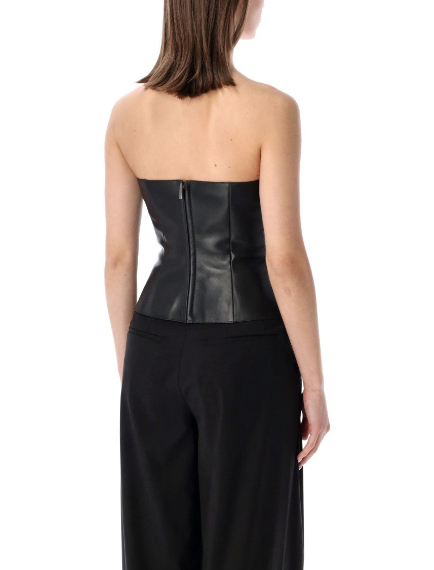 Polo Ralph Lauren Harling Slim Princess Nappa Leather Bustier
