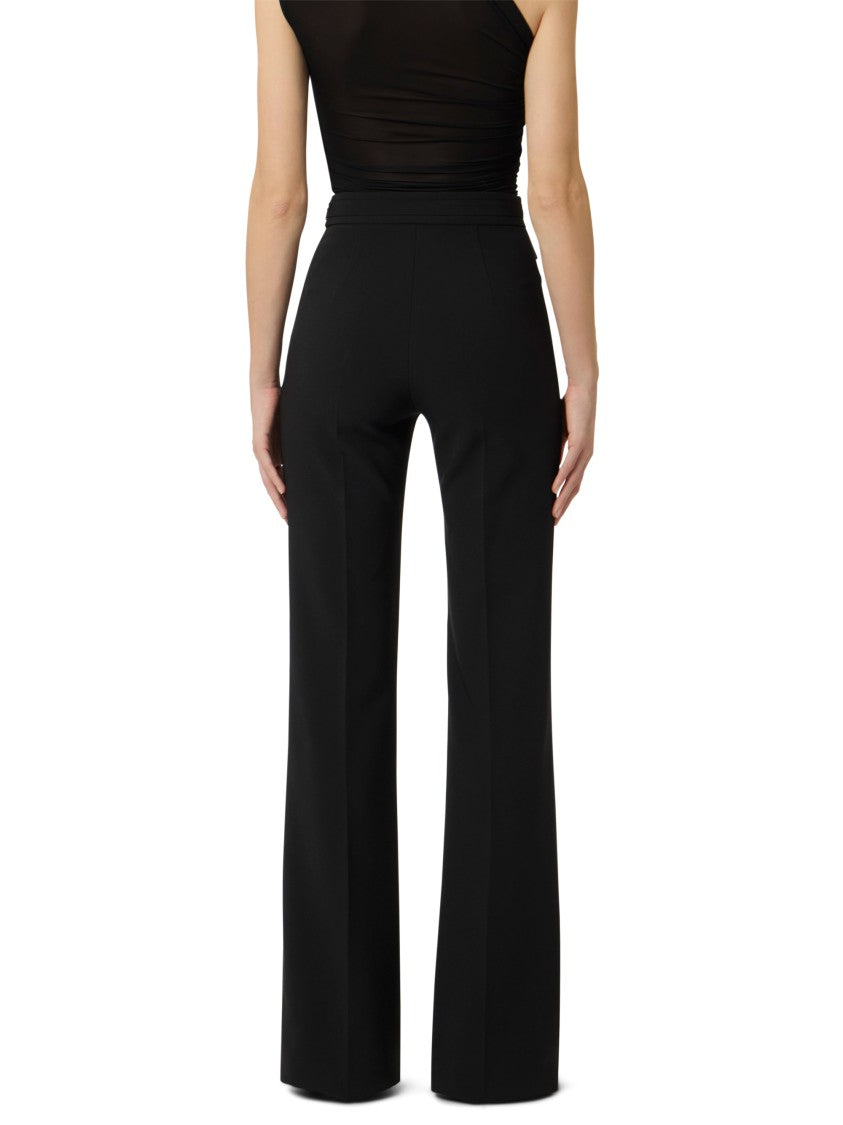 Elisabetta Franchi Tailored High-Waist Trousers With Pressed Creases