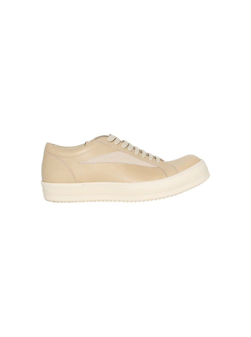 Rick Owens Hollywood Vintage Sneakers Parchment And Milk