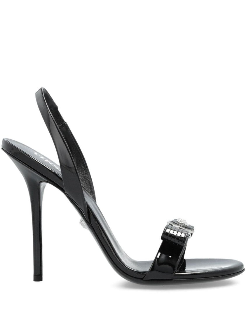 Versace Patent Calf Leather Sandals