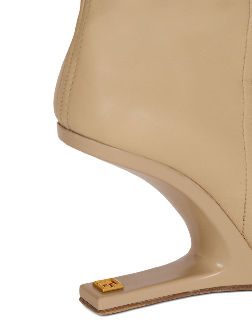 Balmain Silk And Nylon Blend Pull-On Boots