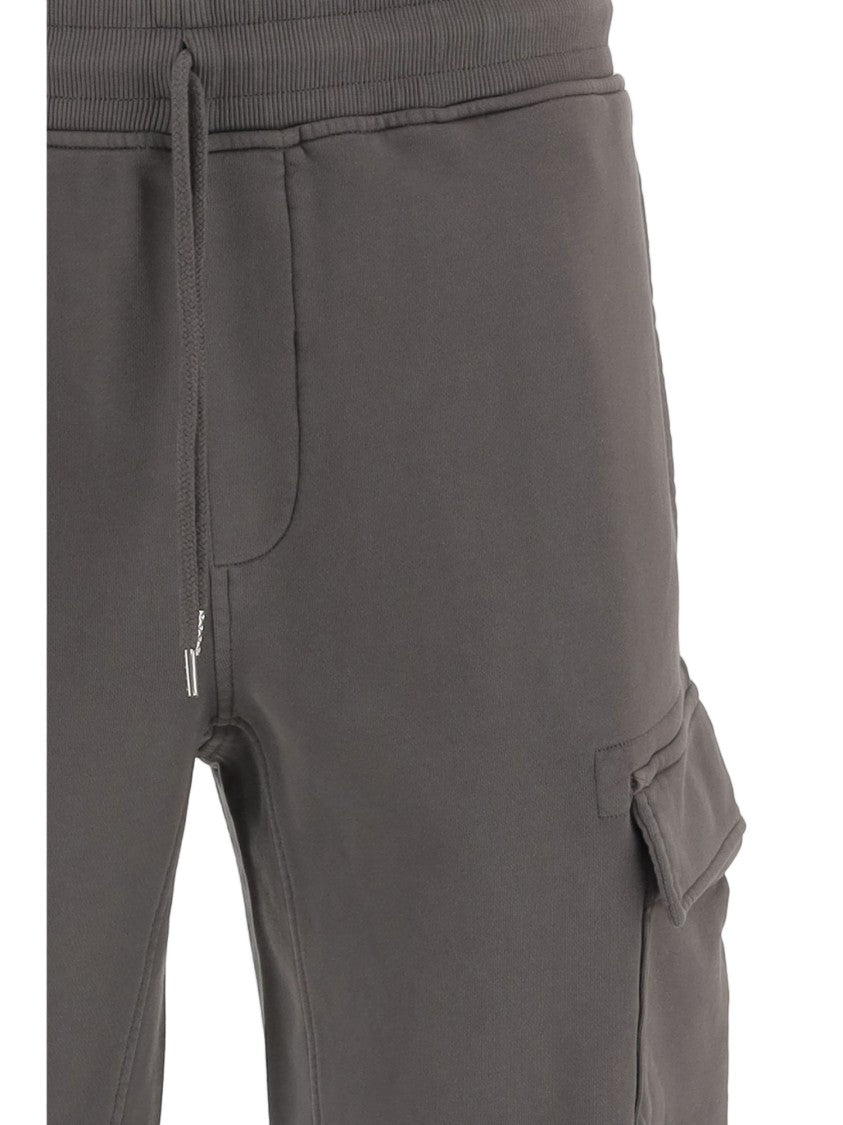 C.P. Company Relaxed Fit Cotton Shorts With Logo Patch And Drawstring