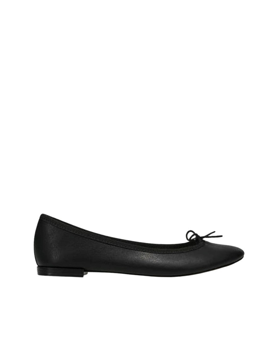 Repetto Leather Ballet Flats With Rounded Toe