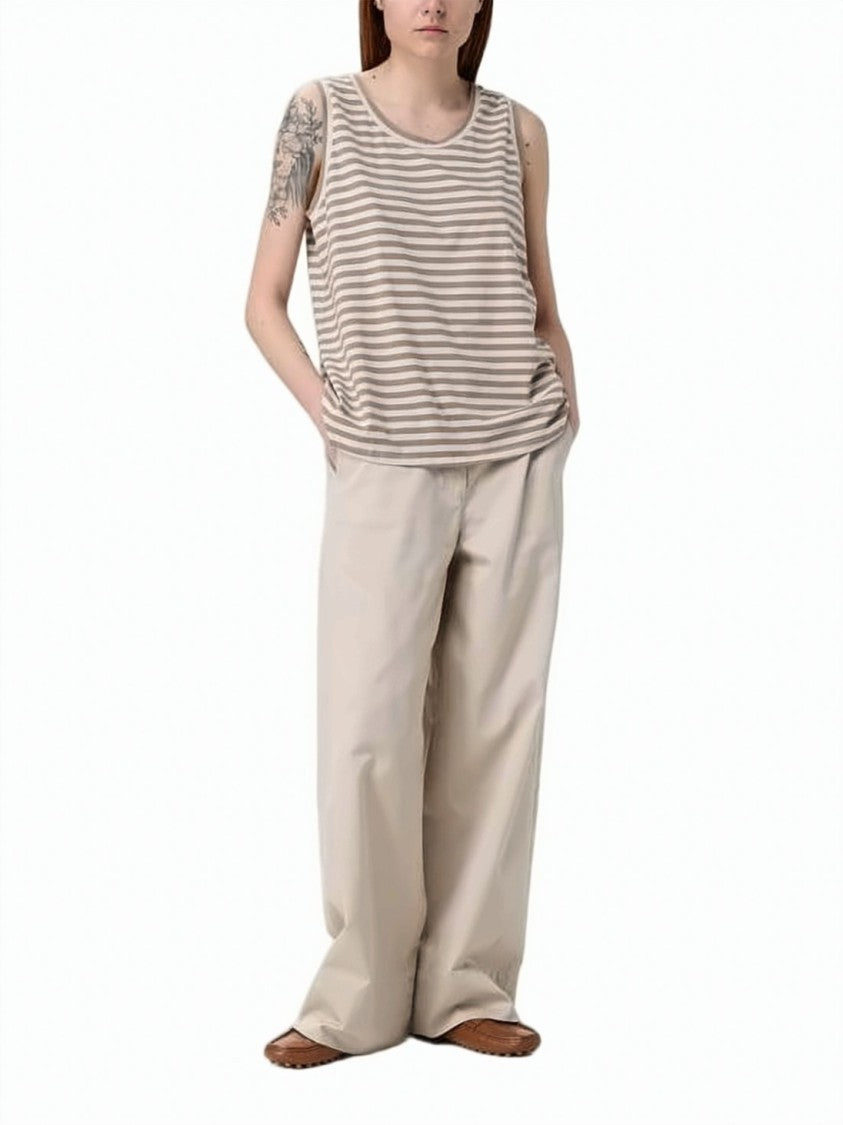 Max Mara High-Waisted Straight-Leg Pants With Concealed Fastening And Side Pockets