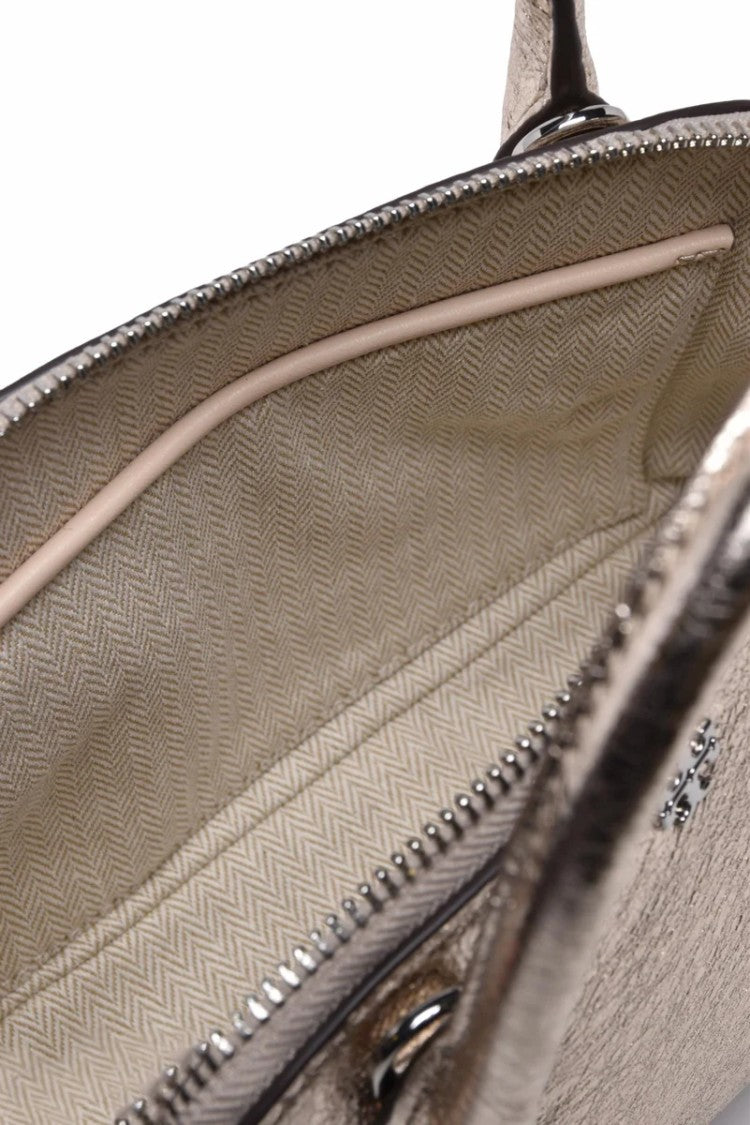 Tory Burch Emerson Metallic Handbag Gold