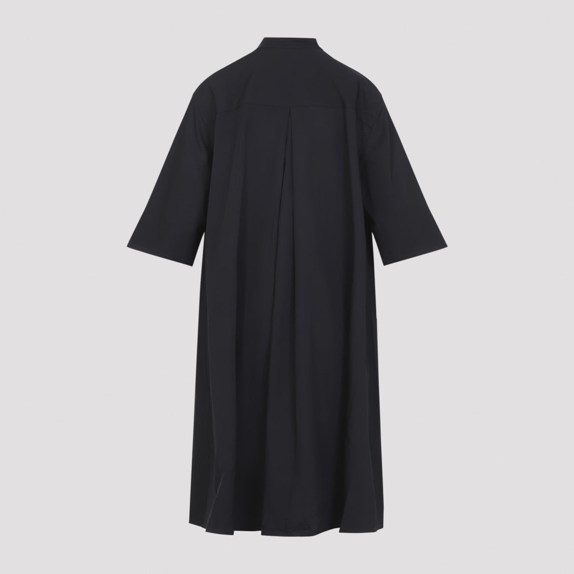 Studio Nicholson Black Midi Dress With High Collar