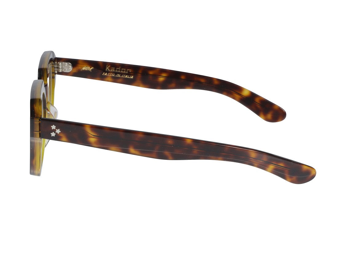 Kador Tortoiseshell Smoke Accent Oversized Square Eyeglasses