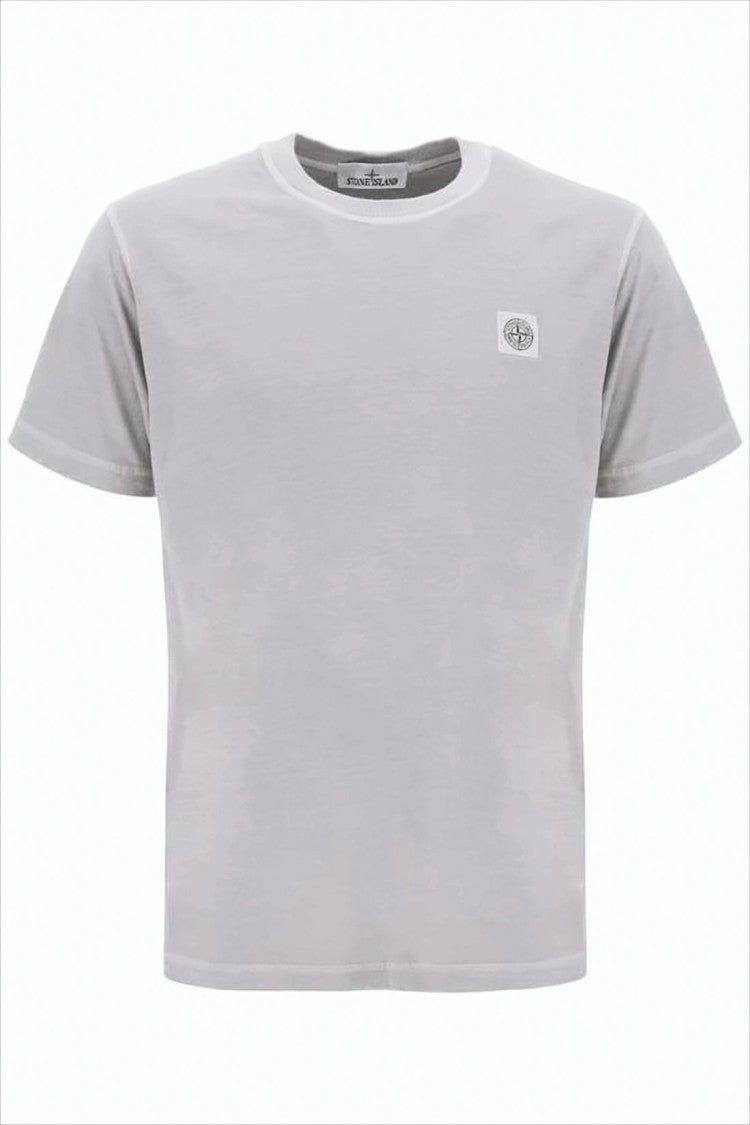 Stone Island Heathered Grey Crew Neck T-Shirt