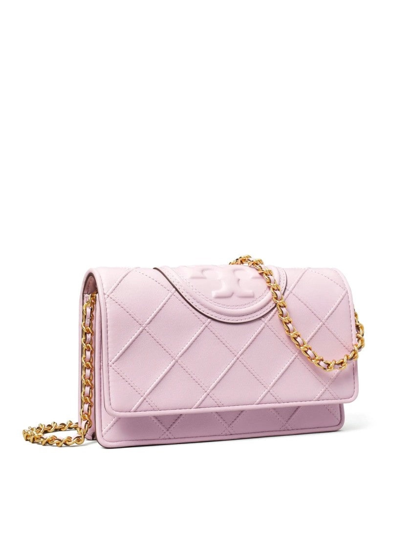 Tory Burch Fleming Logo Wallet On Chain Crossbody Bag