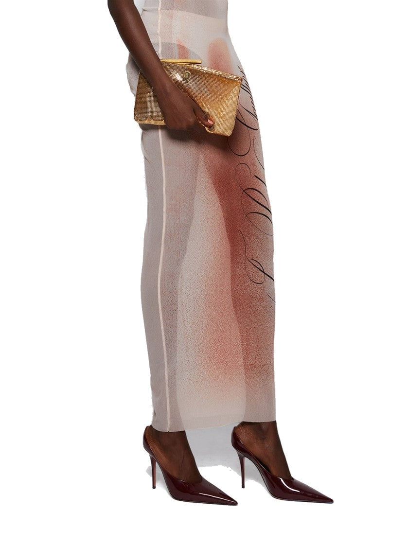 Rabanne Mesh Pouch Gold