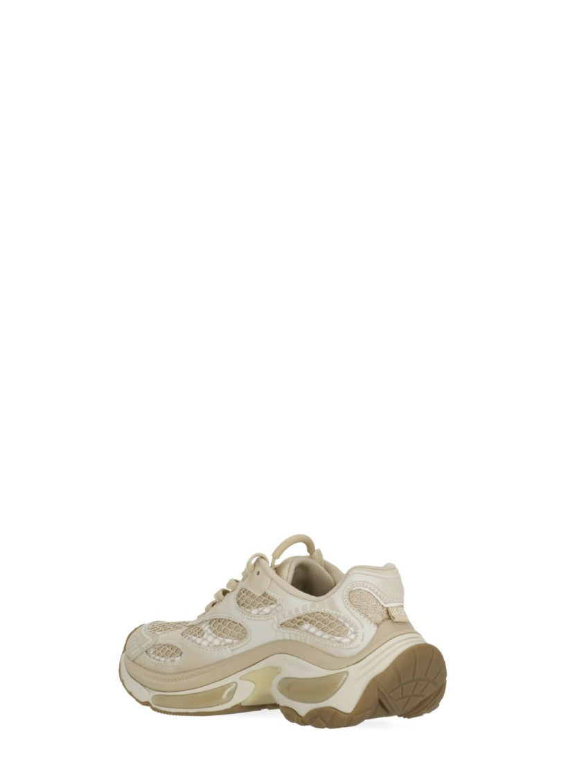 Ash Beige Dragon Contrasting Details Sneakers