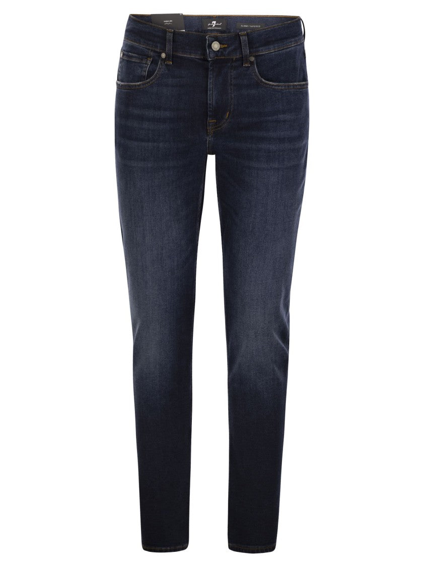 7 For All Mankind Slimmy Tapered Alto - Mid-Rise Skinny Jeans