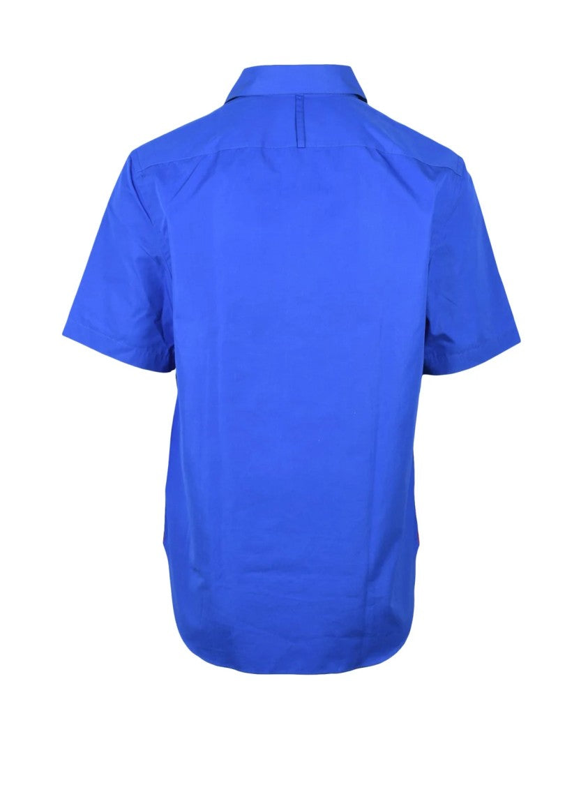 Ferragamo Blue Cotton Shirt