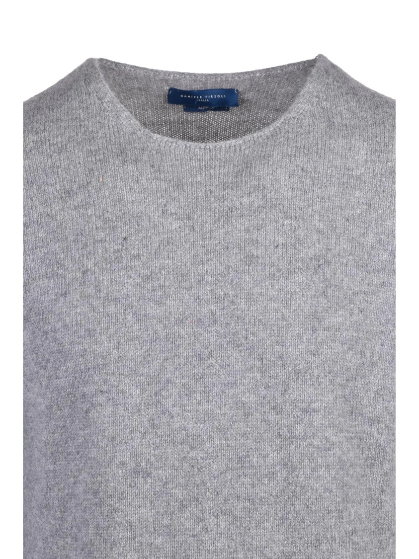 Daniele Fiesoli Crewneck Sweater In Soft Alpaca And Merino Wool Blend