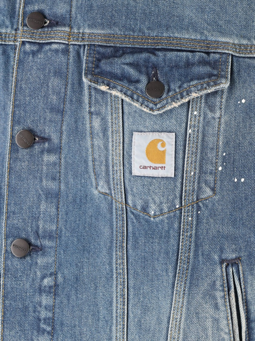 Carhartt Wip Blue Halston Cotton Denim Jacket