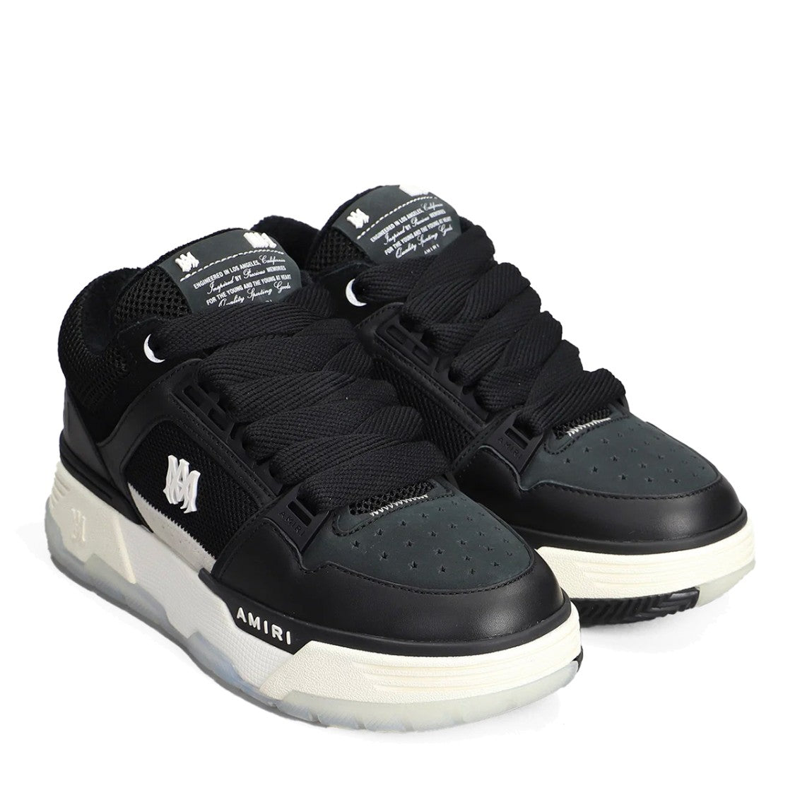 Amiri Black Cotton Laces Sneakers