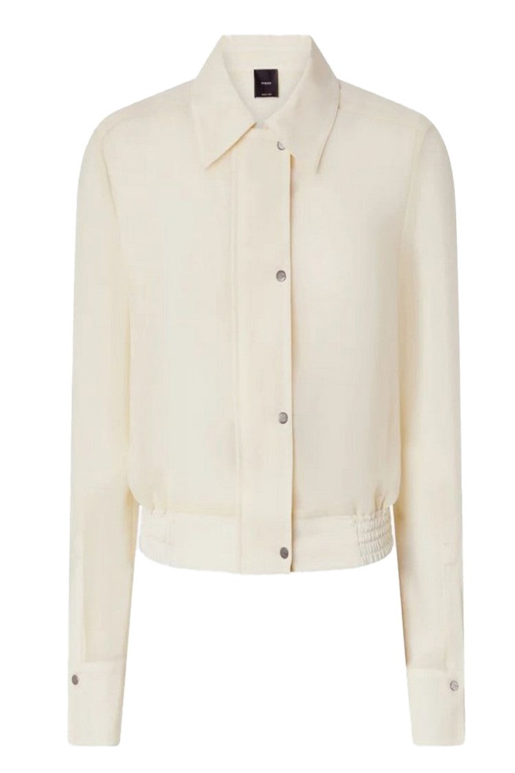 Pinko Sky Semi-Sheer Cropped Shirt