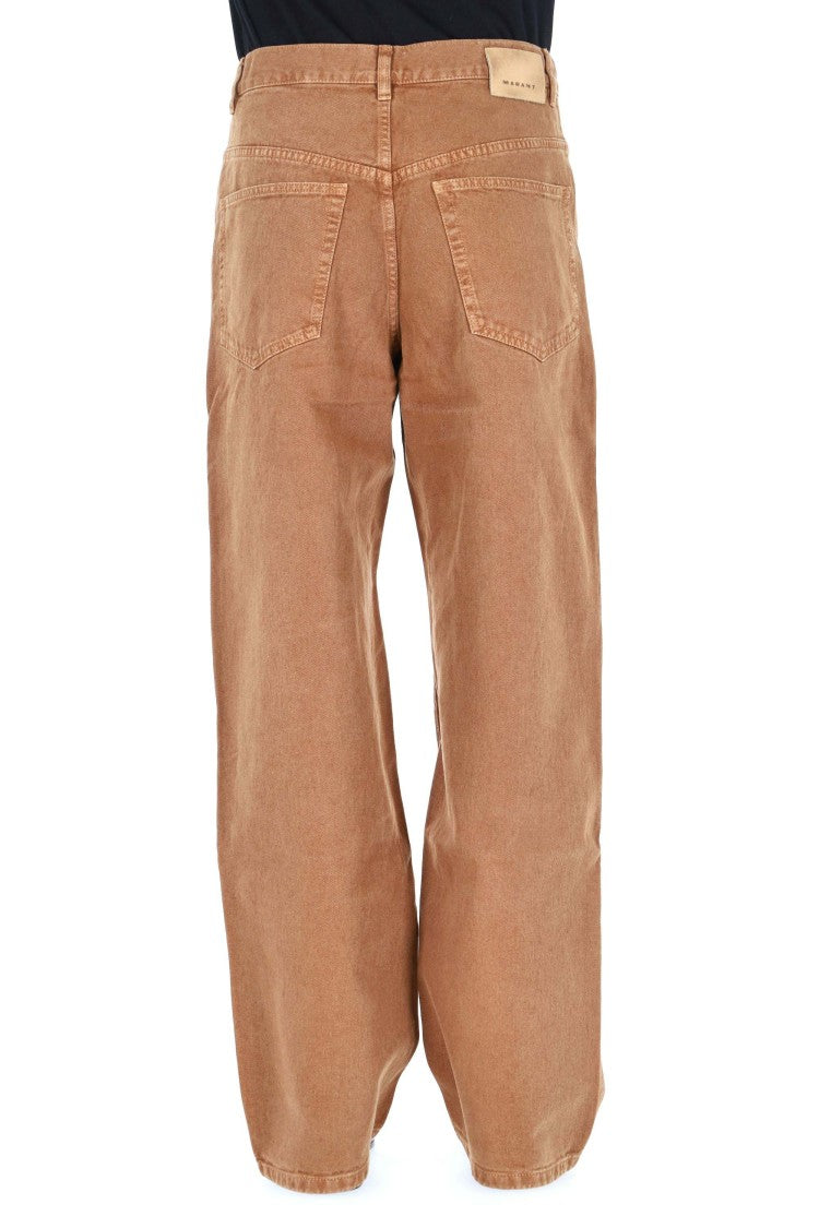 Isabel Marant Jameson Overfit Twill 5-Pocket Trousers