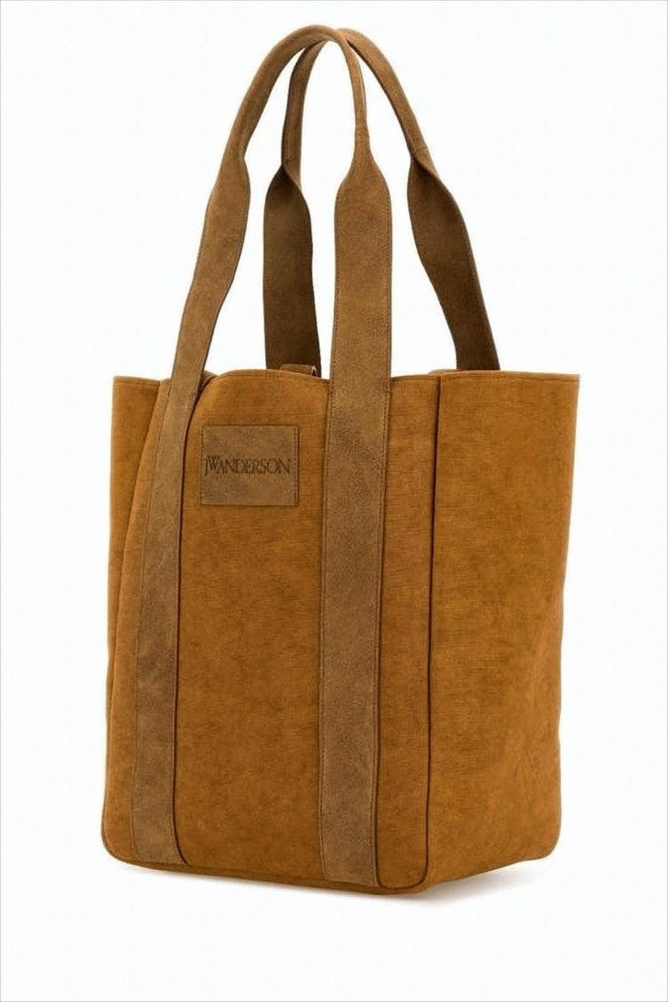 J. W. Anderson Structured Brown Fabric And Leather Tote