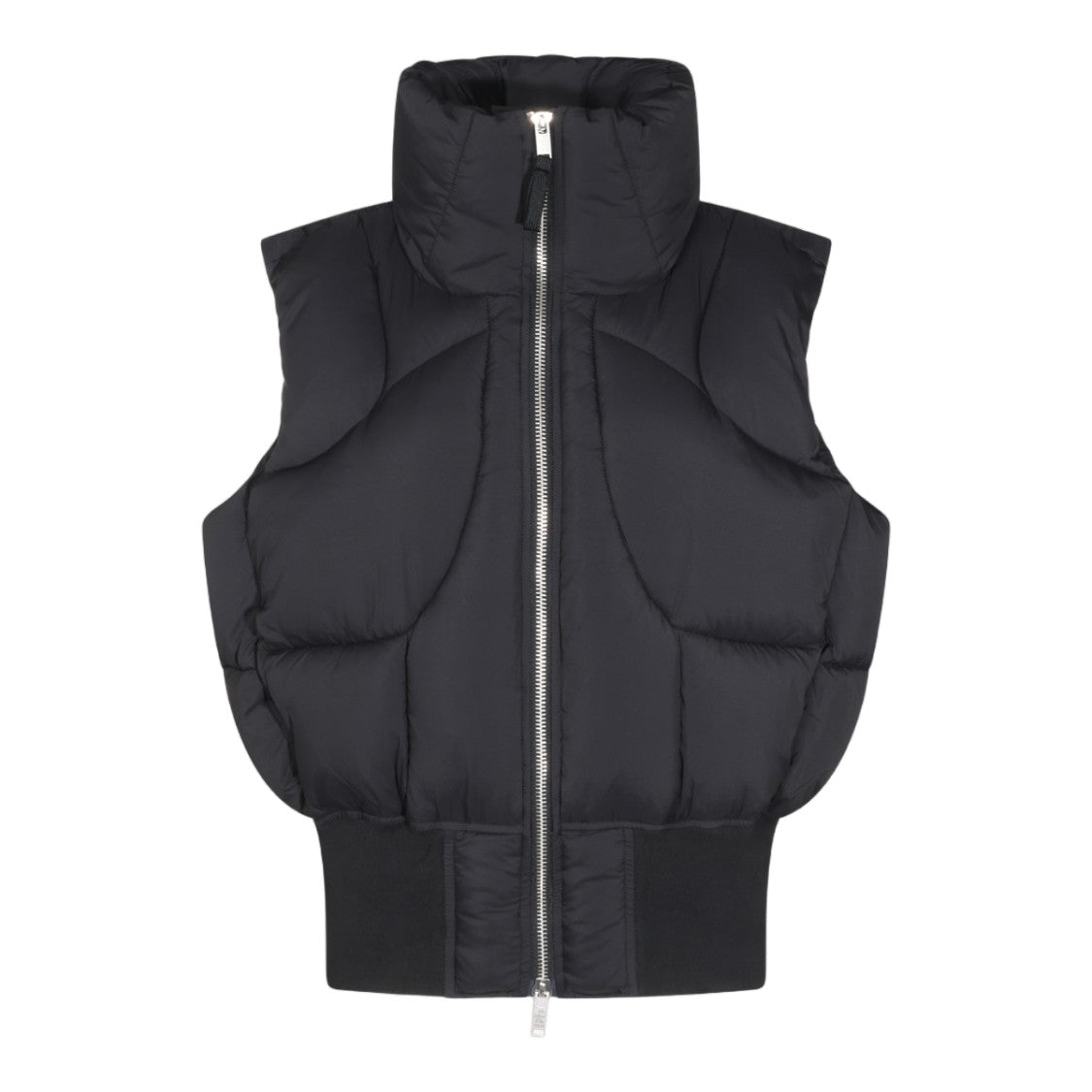 Thom Krom Sleeveless High-Stand-Collar Padded Down Jacket
