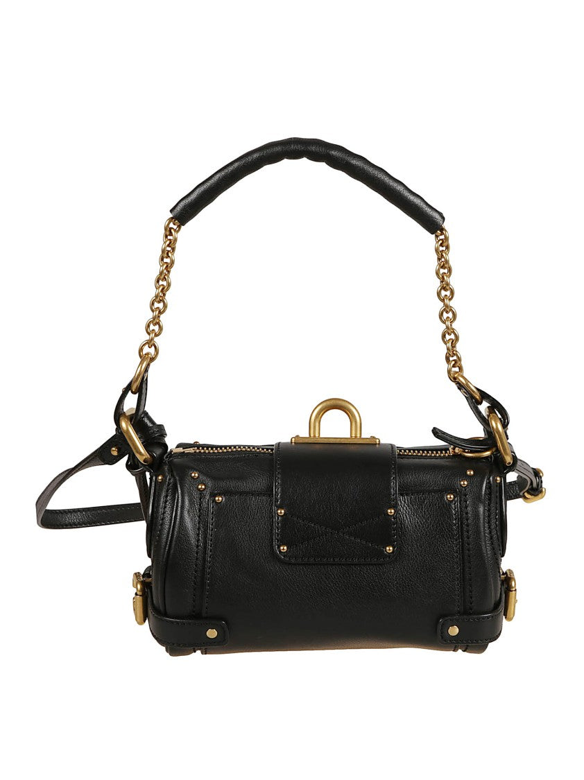 Chloé Paddington Small Chain Bag In Grained Buffalo Leather