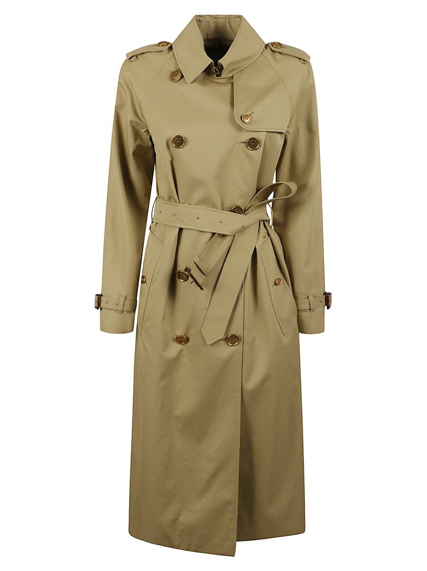 Burberry Double-Breasted Cotton Gabardine Trench Coat