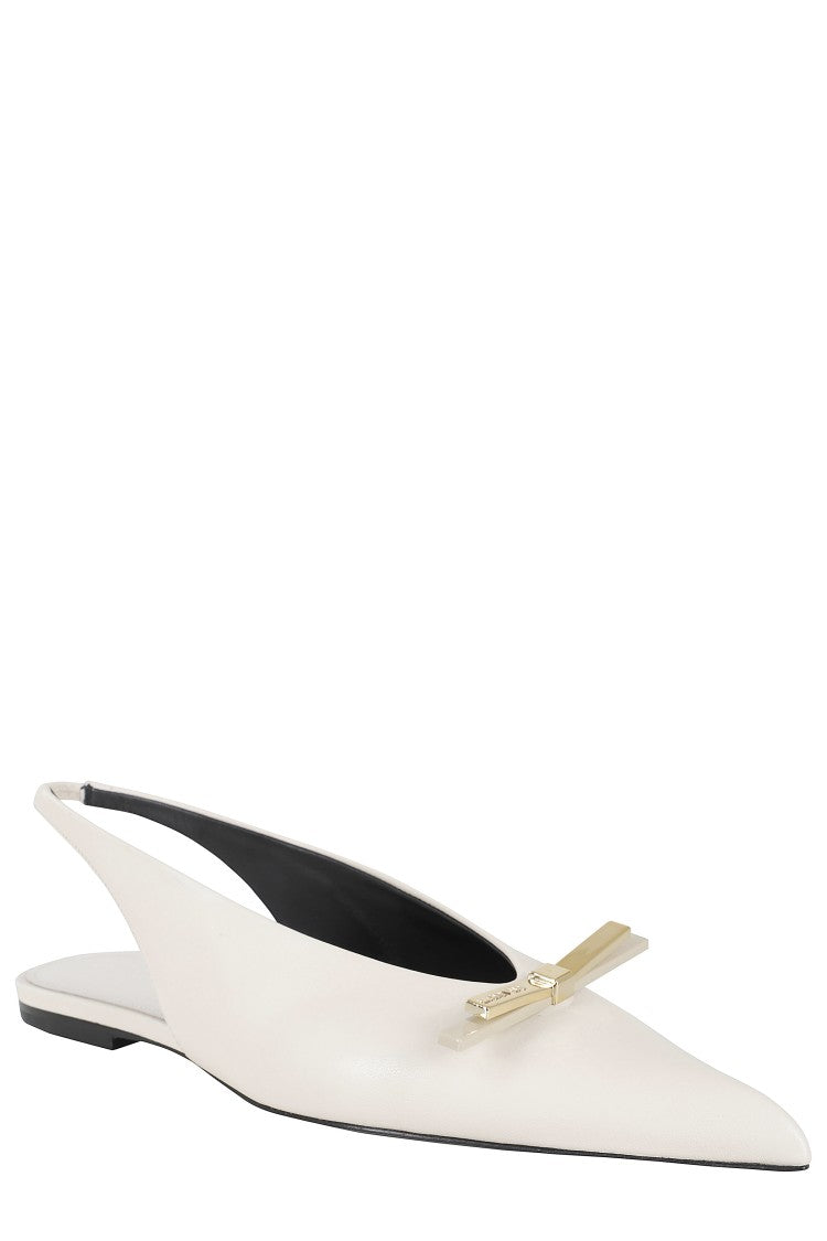 Lanvin Bow Flat Slingback