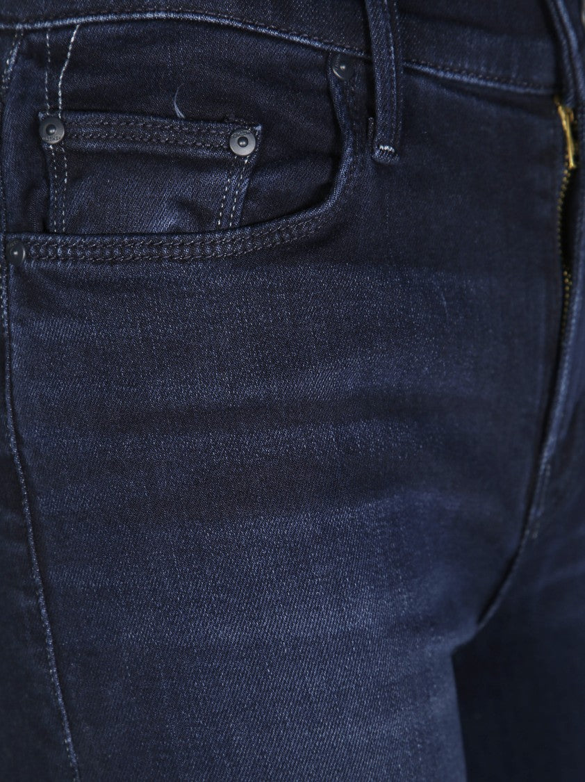 Mother Straight Fit Jeans With Slight Flare