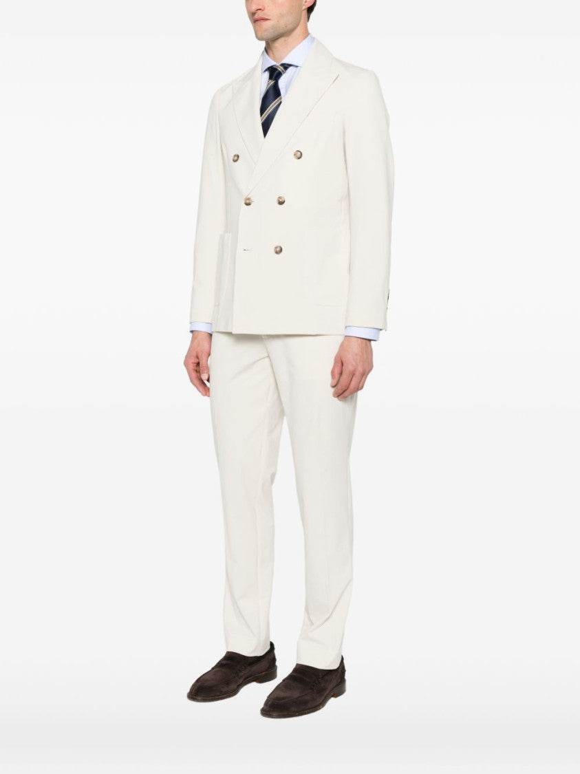 Circolo 1901 Double-Breasted Blazer With Peak Lapels And Front Patch Pockets