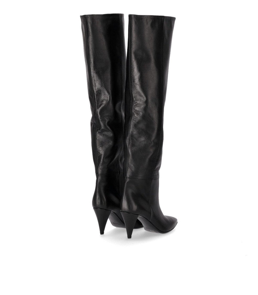 Strategia Scout Black Heeled High Boot