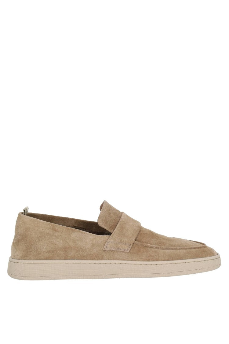 Officine Creative Herbie 001 Unlined Suede Latex-Sole Slip-Ons