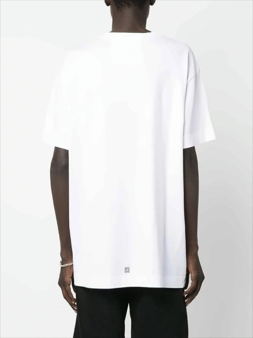 Givenchy Minimalist White Cotton Short-Sleeve T-Shirt With Bold Logo