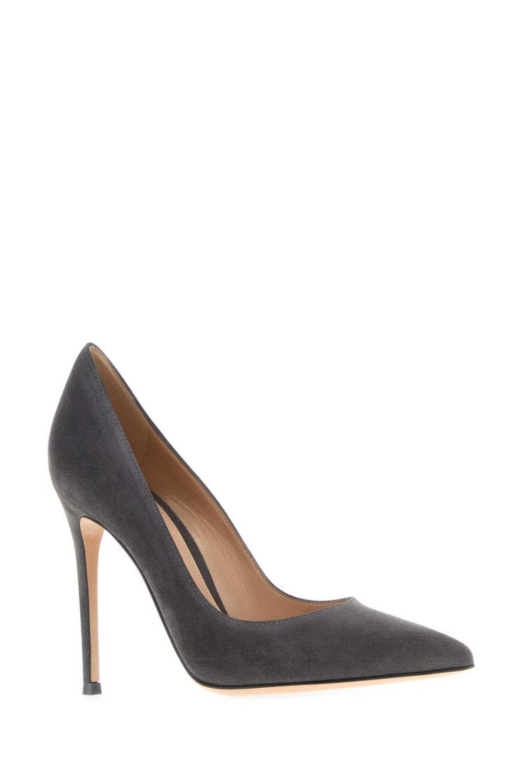 Gianvito Rossi Dark Grey Suede Pumps