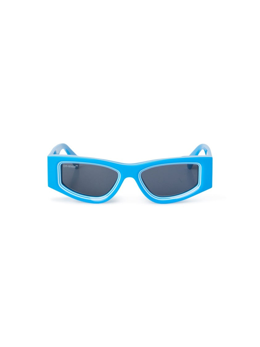 Off-White Oeri047 Andy Angular Blue Acetate Sunglasses