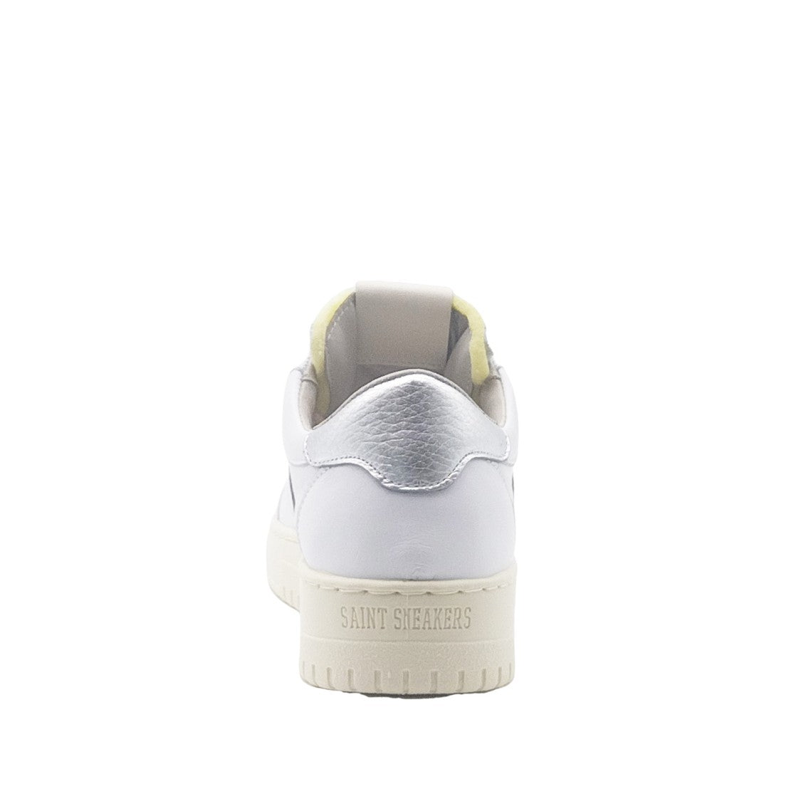 Saint Sneakers White Leather Sneakers With Silver Accents