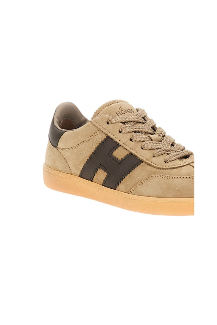 Hogan Beige Suede Leather Cool Sneakers