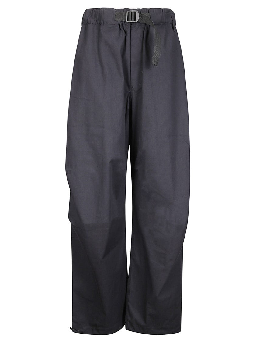 Studio Nicholson High Waisted Trousers With Belt Holes
