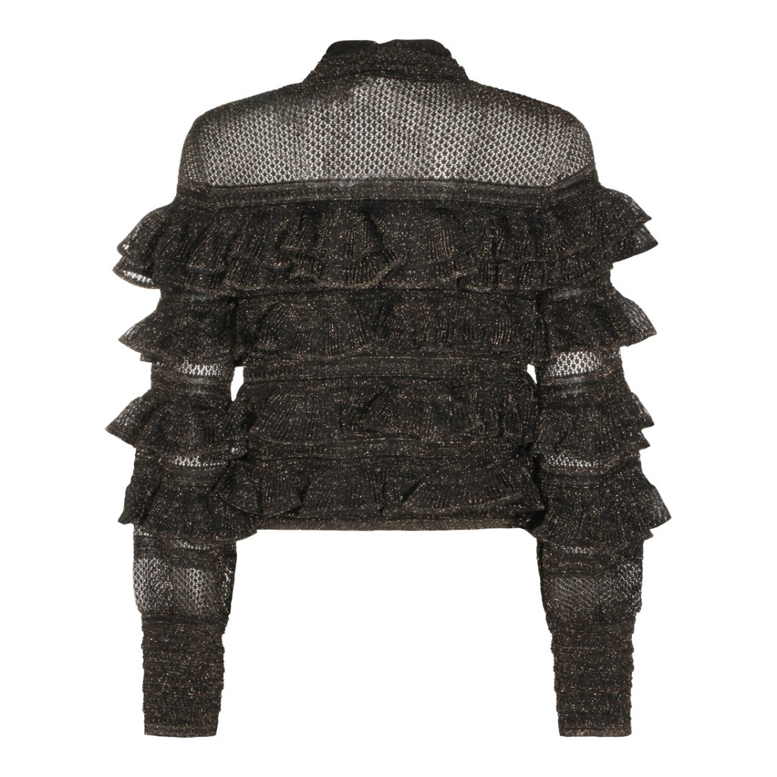 Zimmermann Metallic Black Cotton Top