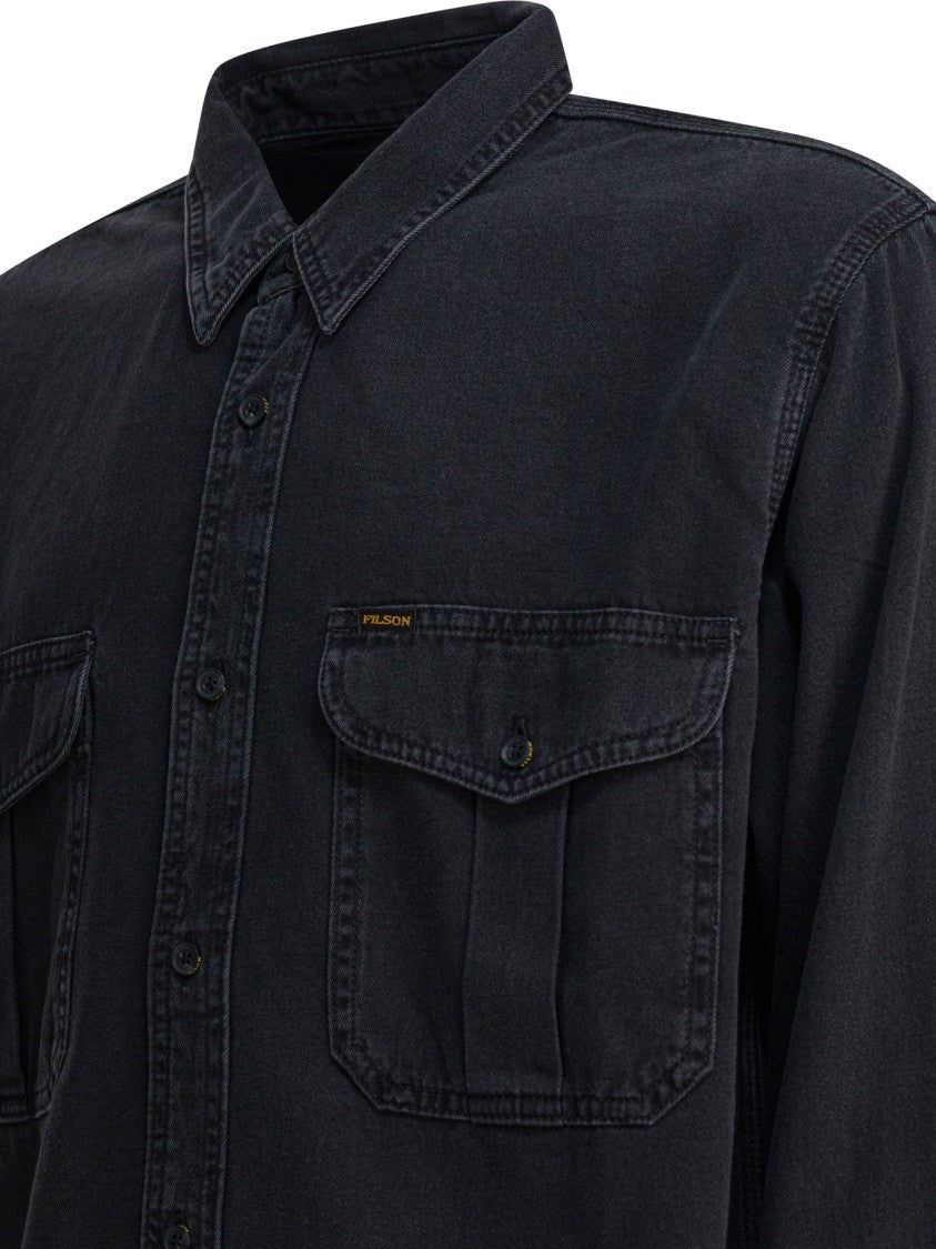 Filson Button-Up Denim Overshirt Jacket