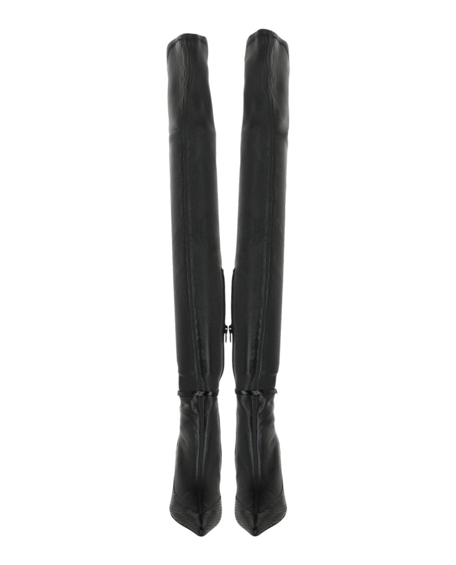 Givenchy Raven Over-The-Knee Boots In Leather