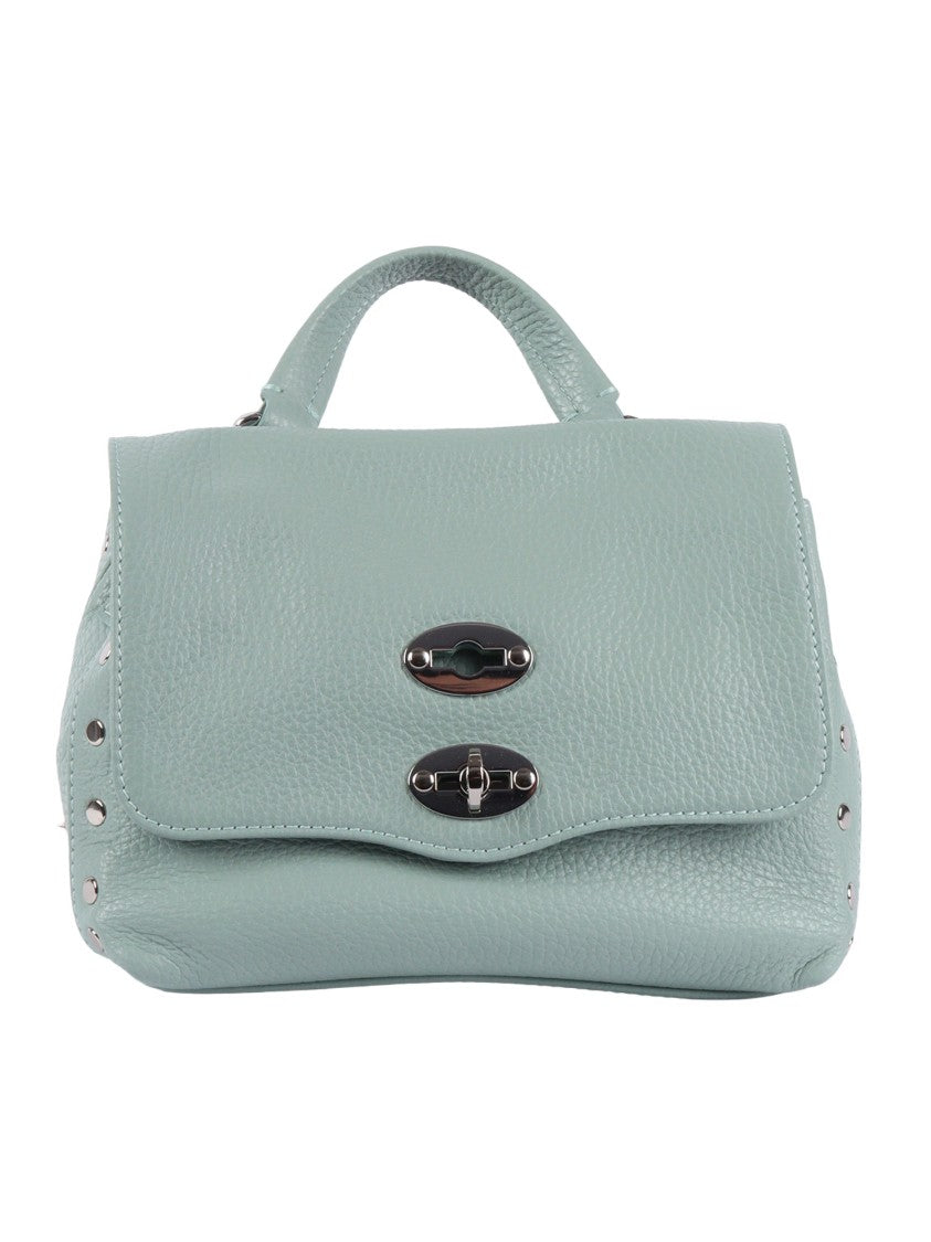 Zanellato Srl Green Piperita Daily Pebbled Leather Shoulder Bag
