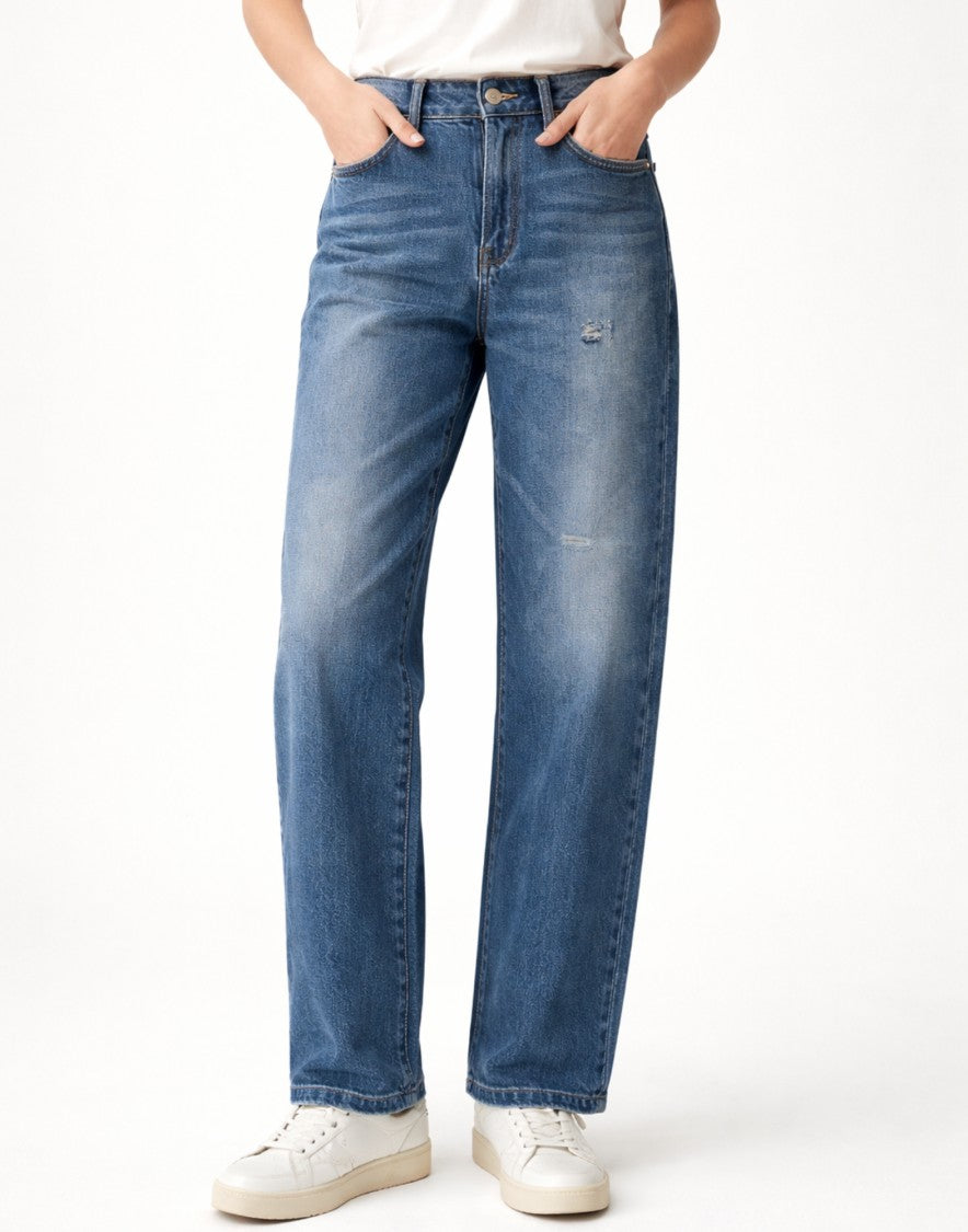 Nine In The Morning Dora Boyfriend Jeans Blue