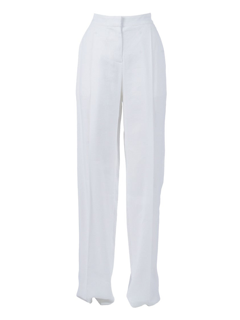 Elisabetta Franchi High Waisted Flap Pocket Straight-Leg Pants